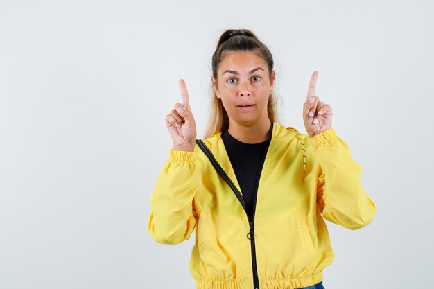 Expressive young girl posing in the studio