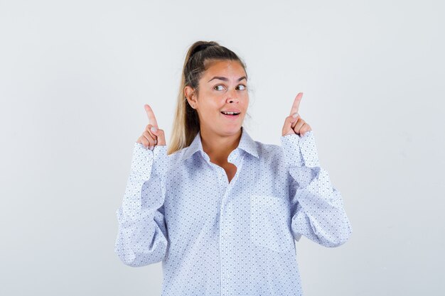 Expressive young girl posing in the studio