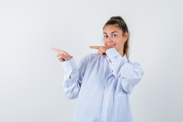 Expressive young girl posing in the studio