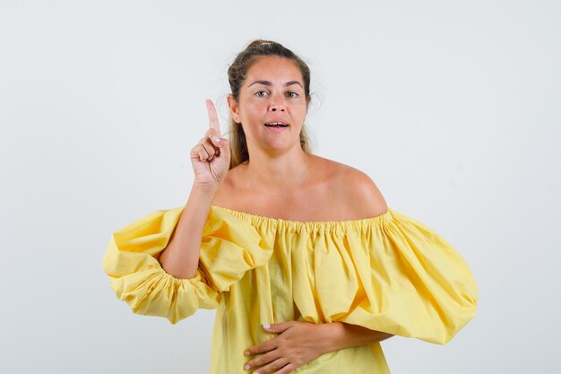 Expressive young girl posing in the studio