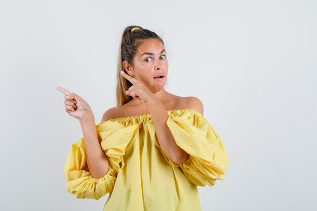 Expressive young girl posing in the studio