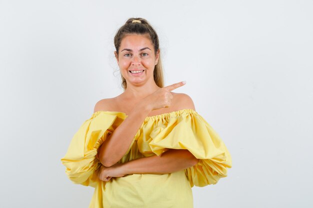 Expressive young girl posing in the studio