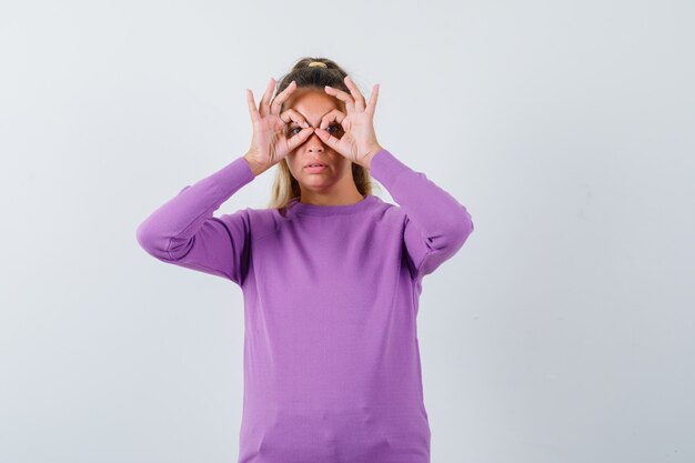 Expressive young girl posing in the studio