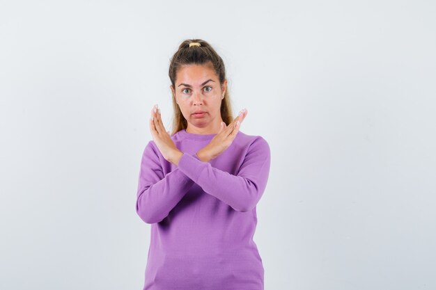 Expressive young girl posing in the studio