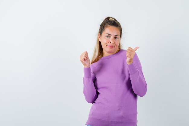 Expressive young girl posing in the studio