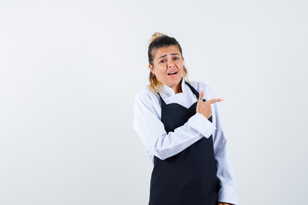 Expressive young girl posing in the studio