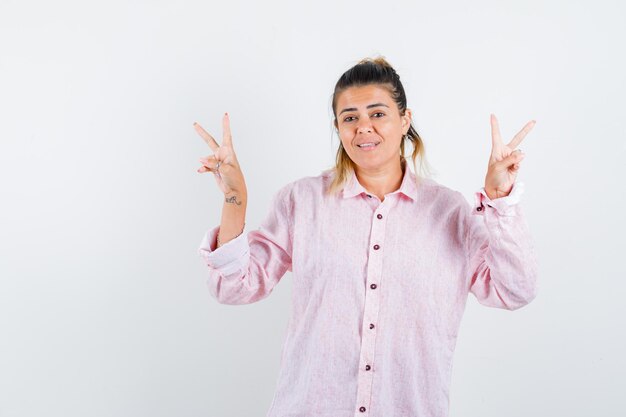 Expressive young girl posing in the studio