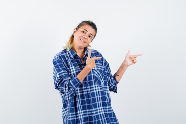 Expressive young girl posing in the studio