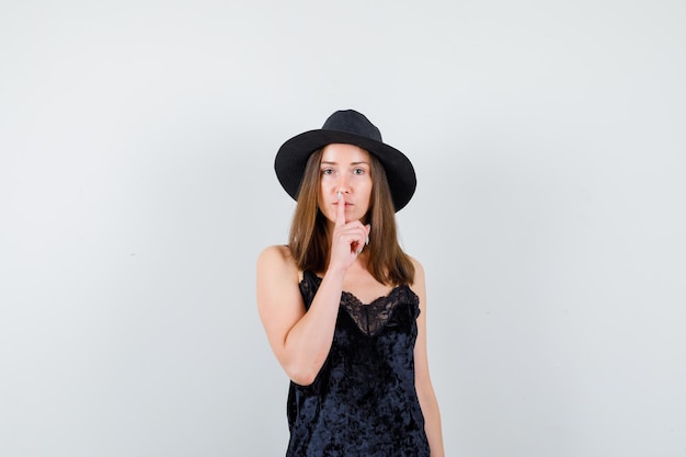 Expressive young girl posing in the studio