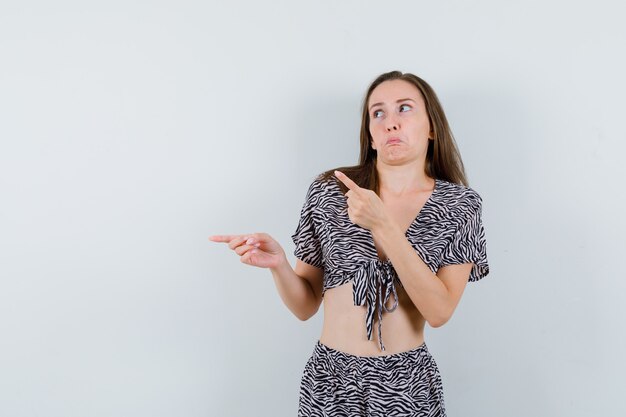 Expressive young girl posing