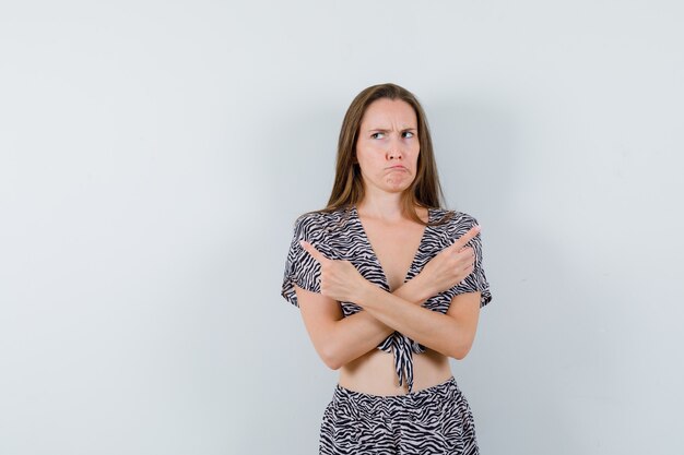 Expressive young girl posing