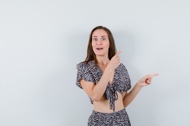 Expressive young girl posing