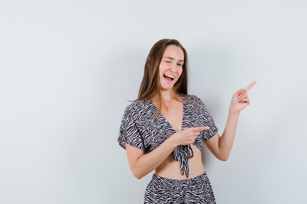 Expressive young girl posing