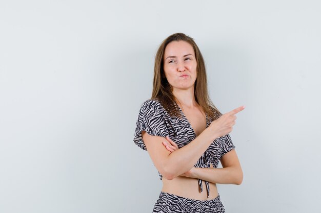 Expressive young girl posing