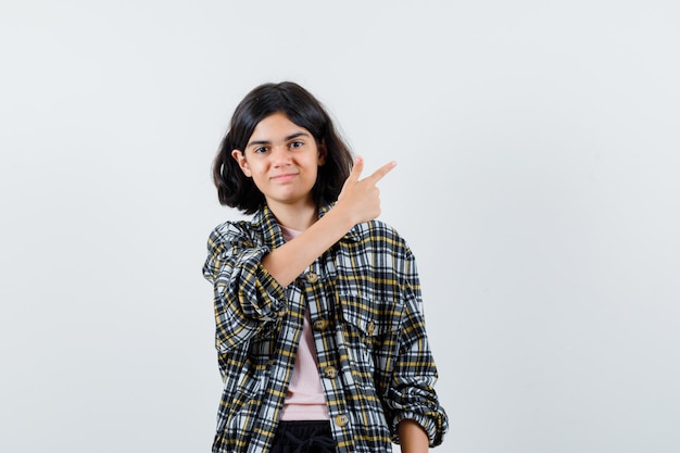 Expressive young girl posing