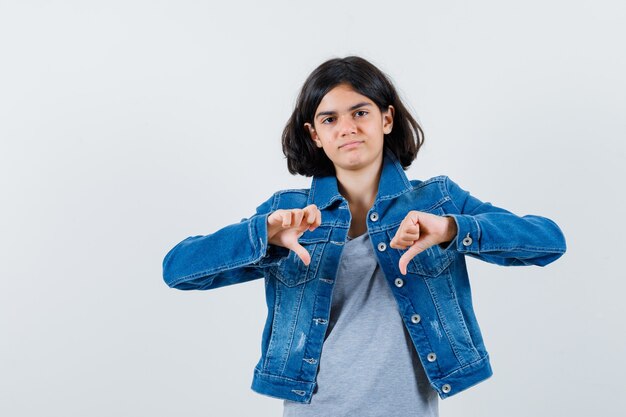 Expressive young girl posing