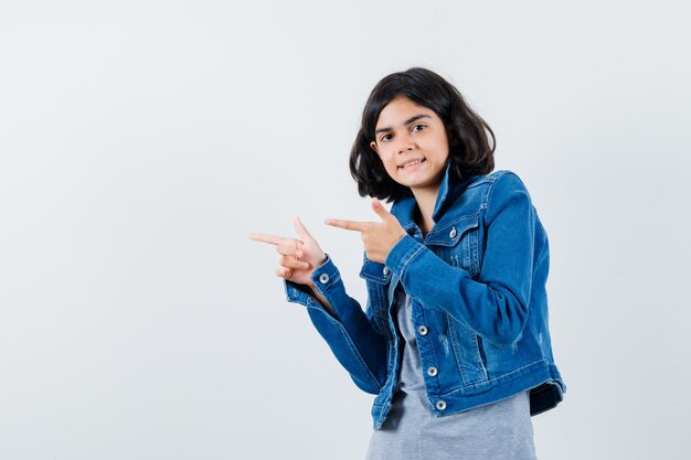 Expressive young girl posing