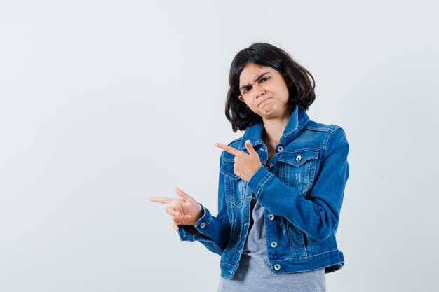 Expressive young girl posing