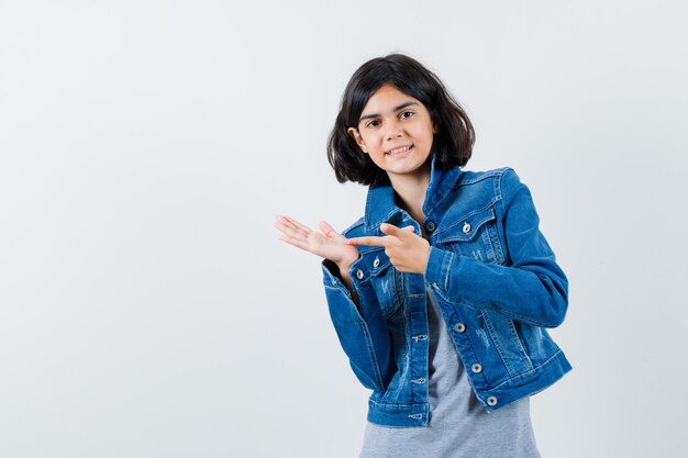 Expressive young girl posing