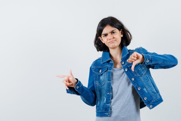 Expressive young girl posing