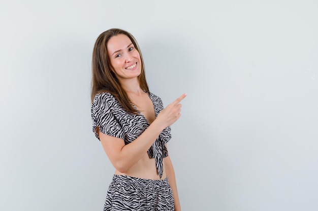 Expressive young girl posing