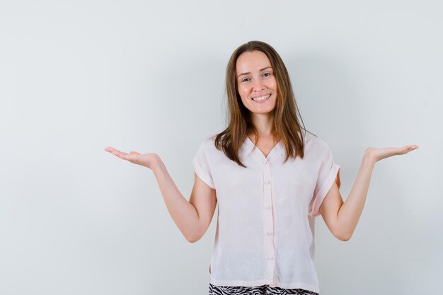 Expressive young girl posing