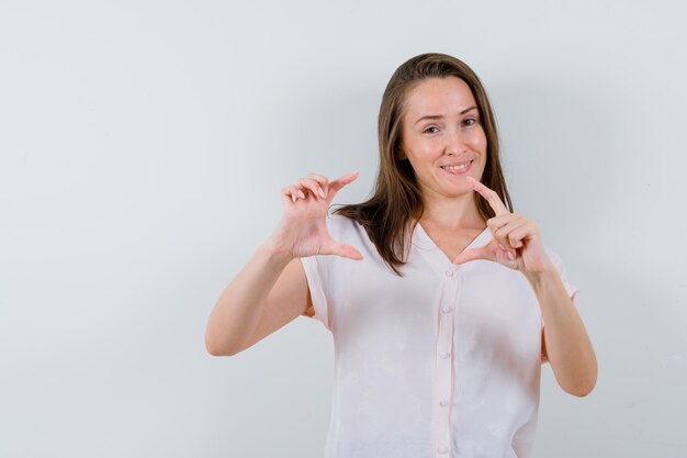 Expressive young girl posing