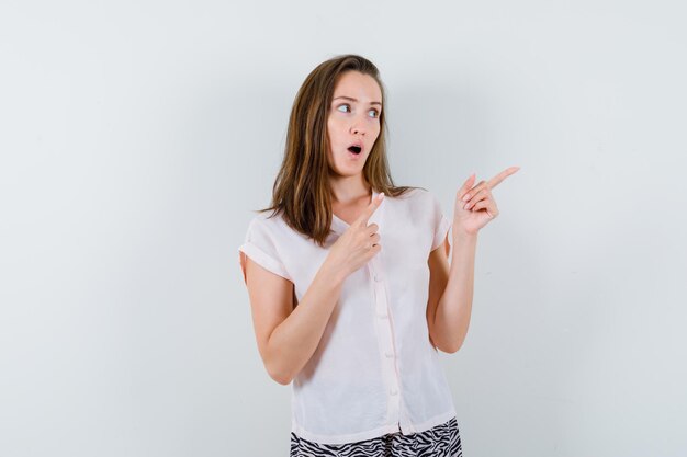 Expressive young girl posing