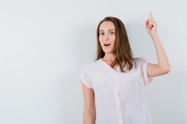 Expressive young girl posing