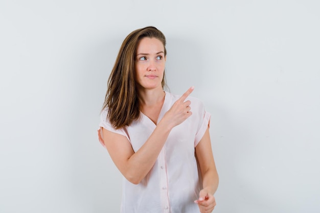 Expressive young girl posing