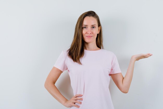 Expressive young girl posing