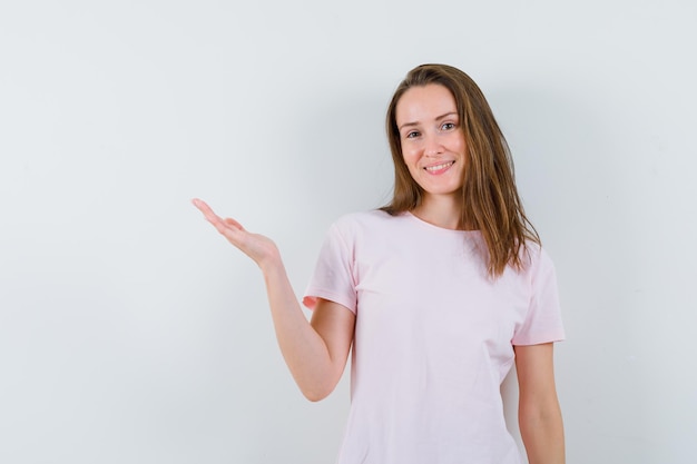 Expressive young girl posing