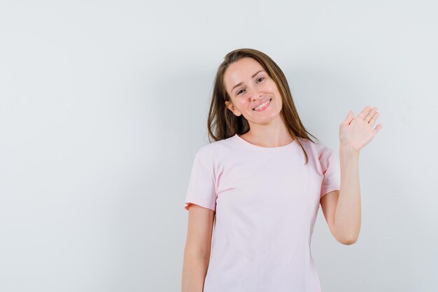 Expressive young girl posing