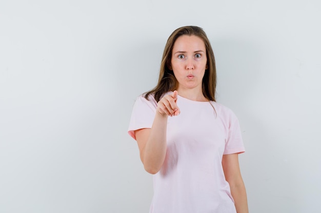 Expressive young girl posing