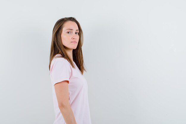 Expressive young girl posing