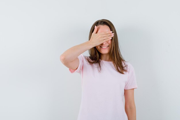 Expressive young girl posing