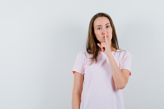 Expressive young girl posing