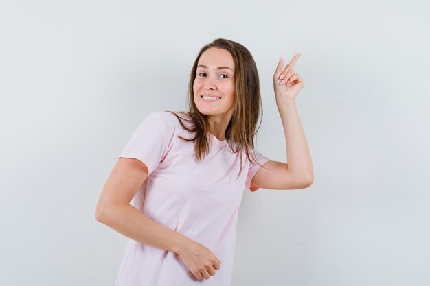 Expressive young girl posing