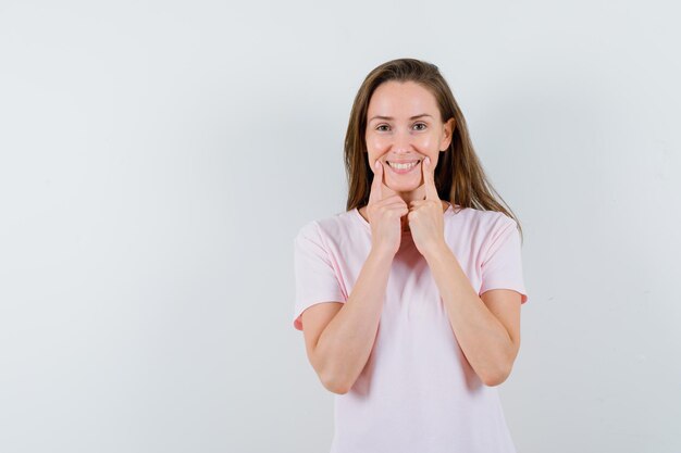 Expressive young girl posing