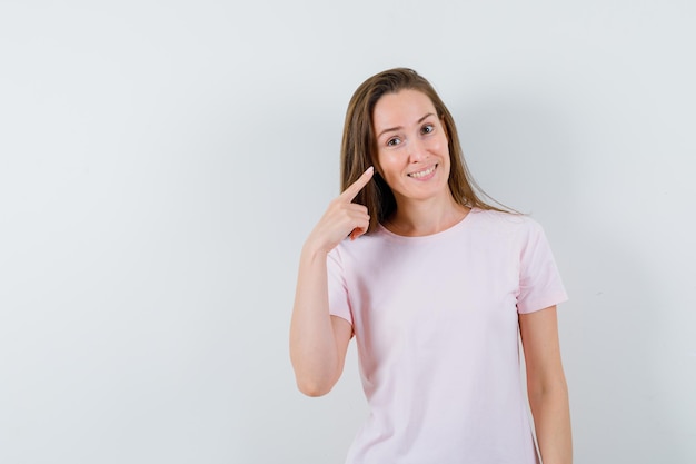 Expressive young girl posing