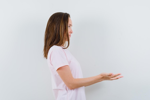 Expressive young girl posing