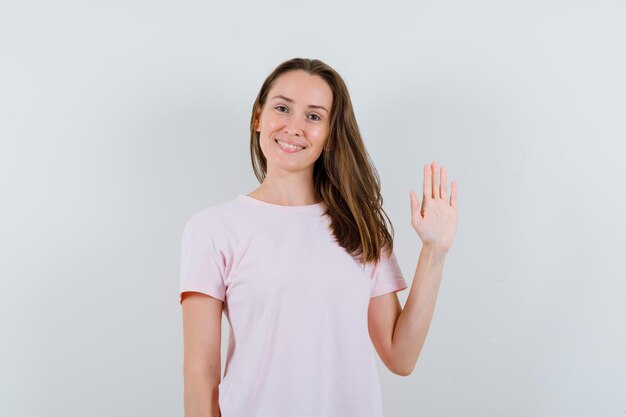 Expressive young girl posing