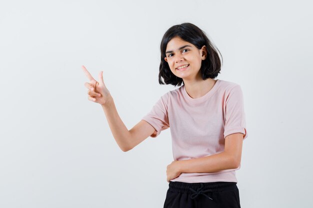 Expressive young girl posing