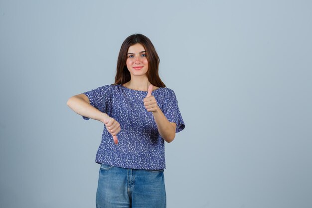 Expressive young girl posing