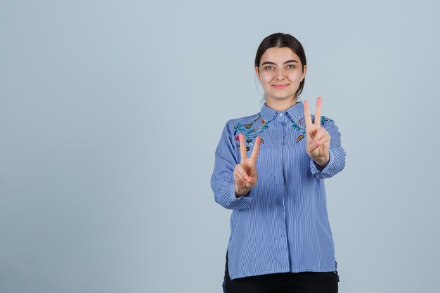 Expressive young girl posing