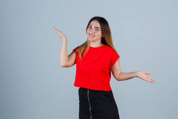 Expressive young girl posing