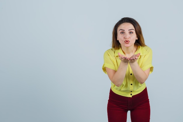 Expressive young girl posing