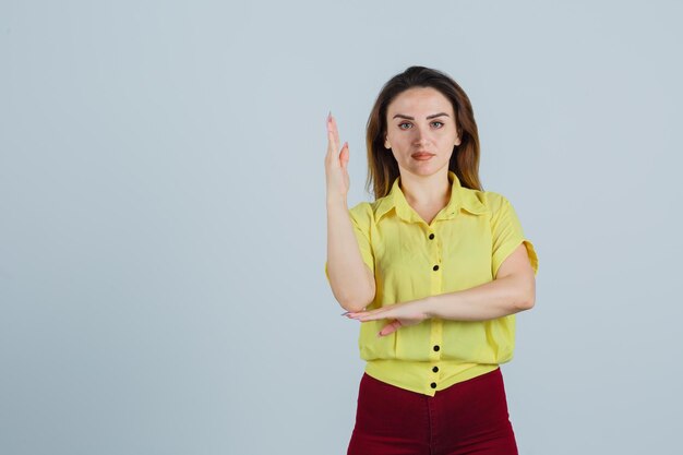 Expressive young girl posing