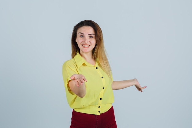 Expressive young girl posing