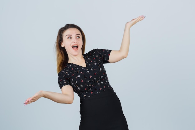 Expressive young girl posing